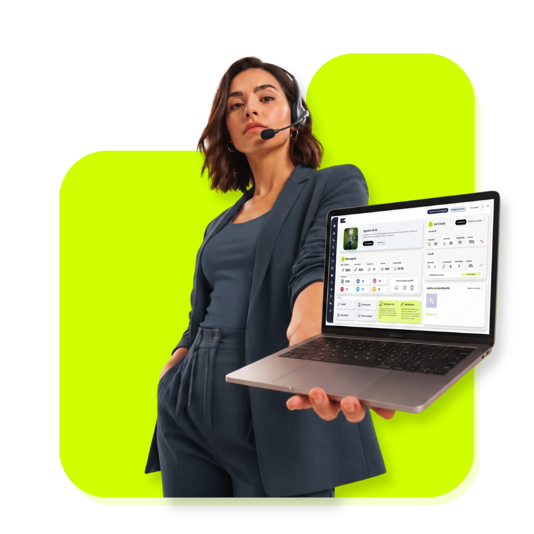 Profissional acompanhando o painel de atendimento da ERA no notebook